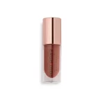 Makeup Revolution Pout Bomb Plumping Lipgloss Vitamin E For Nourishment & High Shine Cookie Deep Nude 4