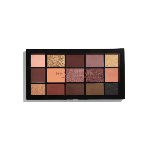 Makeup Revolution Reloaded Eyeshadow Palette 15 Smooth & Rich Shade High Pay Off Formula Velvet Rose 1