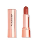 Makeup Revolution Satin Kiss Lipstick Heart Race Peach Nude 1