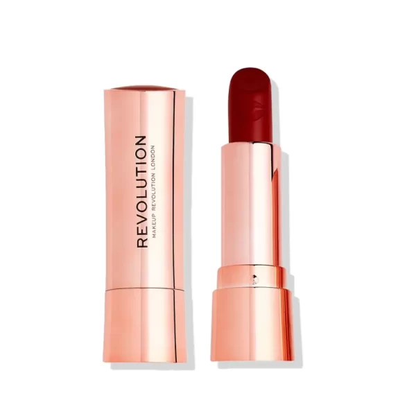 Makeup Revolution Satin Kiss Lipstick Ruby Red 1