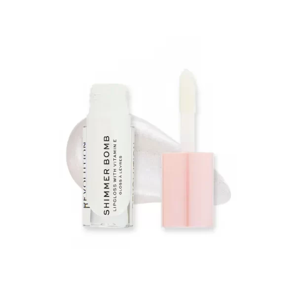 Makeup Revolution Shimmer Bomb Lipgloss Infused With Vitamin E For Extra Nourishment Beam Pearl 1