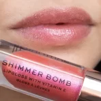 Makeup Revolution Shimmer Bomb Lipgloss Infused With Vitamin E For Extra Nourishment Daydream Pink 3