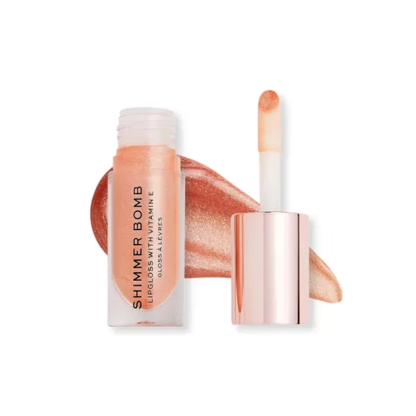 Makeup Revolution Shimmer Bomb Lipgloss Infused With Vitamin E For Extra Nourishment Gloss Starlight 1