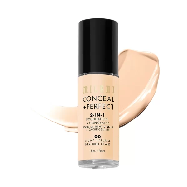 Milani Conceal + Perfect 2 In 1 Foundation + Concealer 00 Light Natural 1