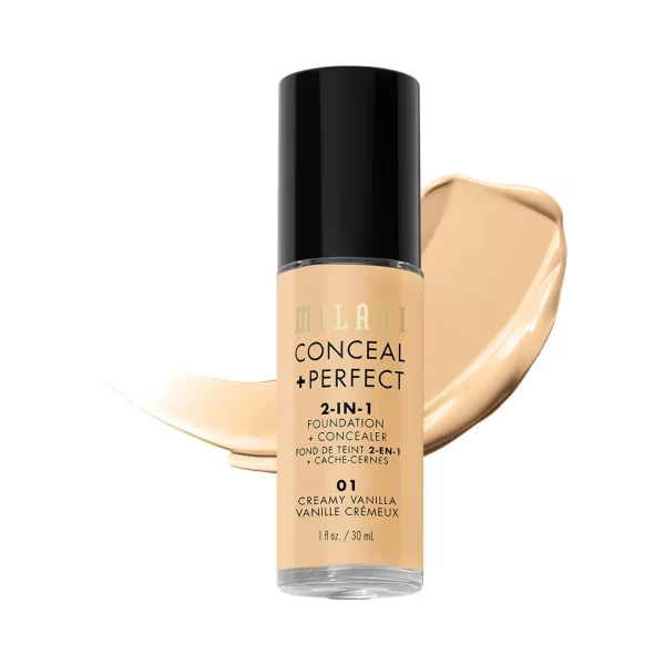 Milani Conceal + Perfect 2 In 1 Foundation + Concealer 01 Creamy Vanilla 1