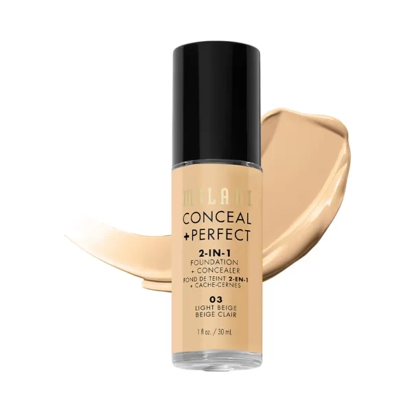 Milani Conceal + Perfect 2 In 1 Foundation + Concealer 03 Light Beige 1