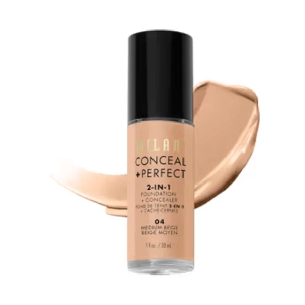 Milani Conceal + Perfect 2 In 1 Foundation + Concealer 04 Medium Beige 1