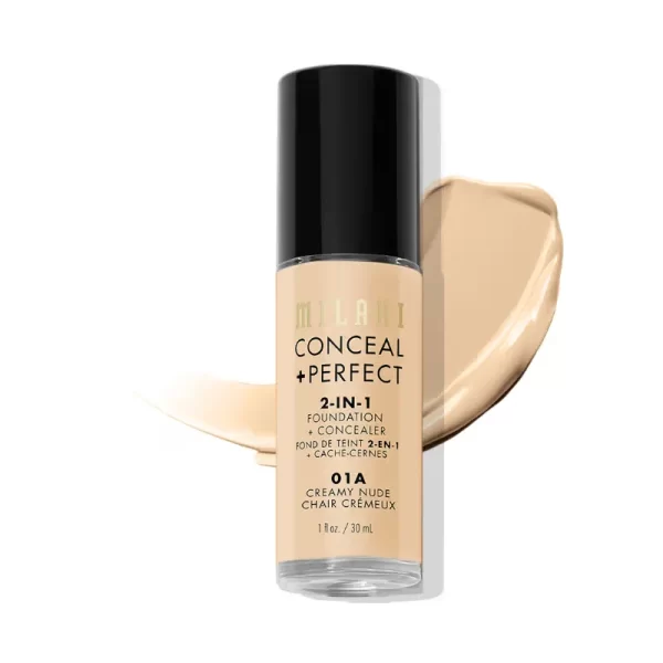 Milani Conceal + Perfect 2 In 1 Foundation + Concealer Nude Ivory 1