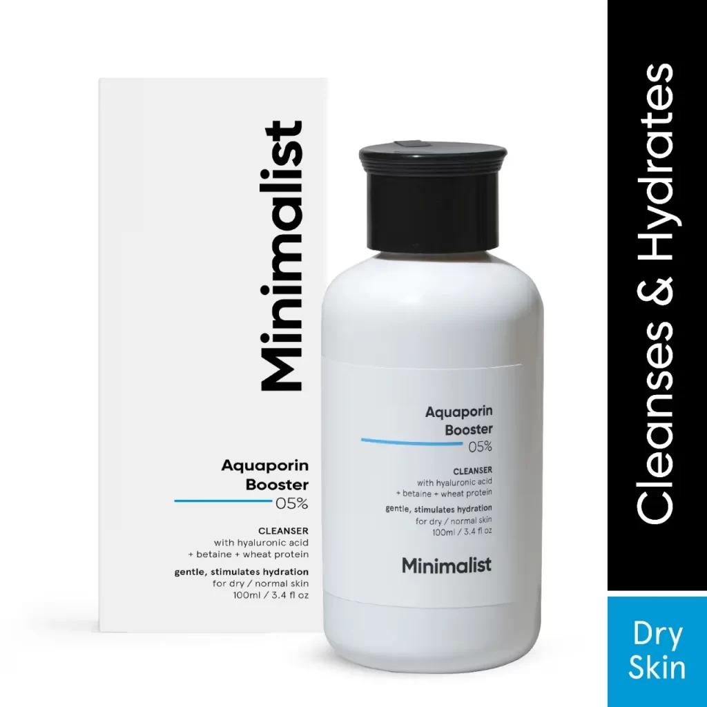 Minimalist 5% Aquaporin Booster Face Wash With Hyaluronic Acid For Dry Skin