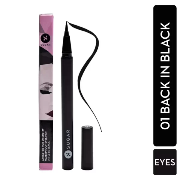 Sugar Arrested For Overstay Waterproof Eyeliner 01 I'll Be Black (black) 1