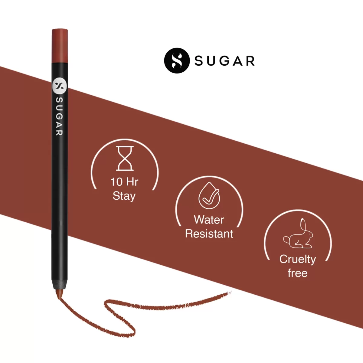 Sugar Lipping On The Edge Lip Liner With Free Sharpner 01 Taffeta Terracotta 4