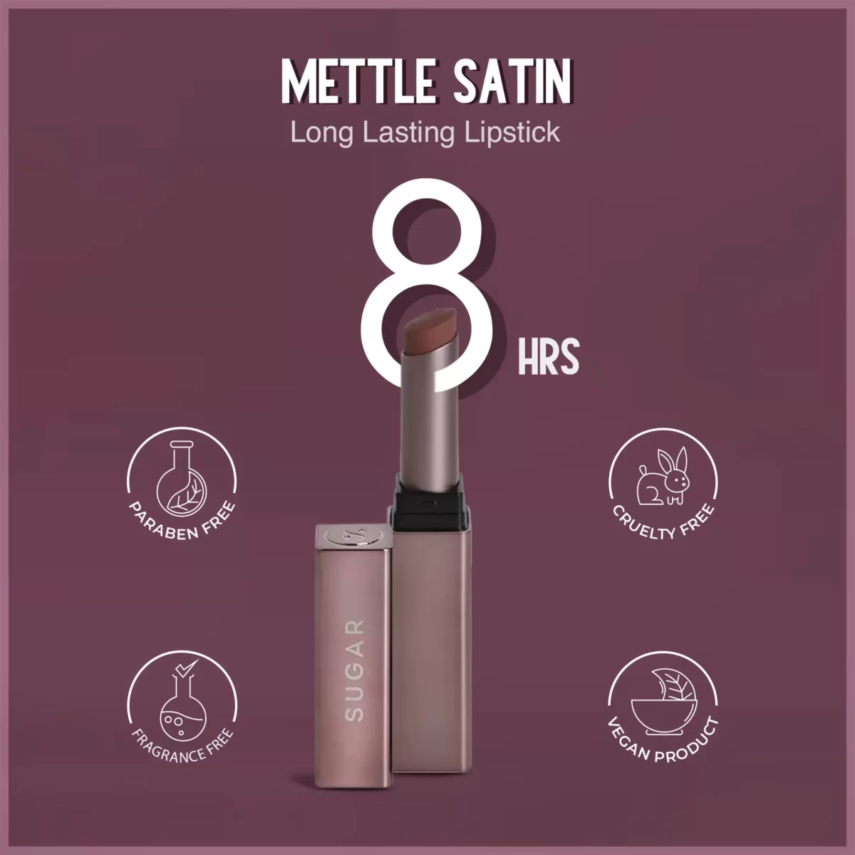 Sugar Mettle Satin Lipstick