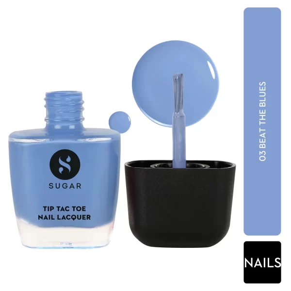 Sugar Tip Tac Toe Nail Lacquer Classic 03 Beat The Blues 1