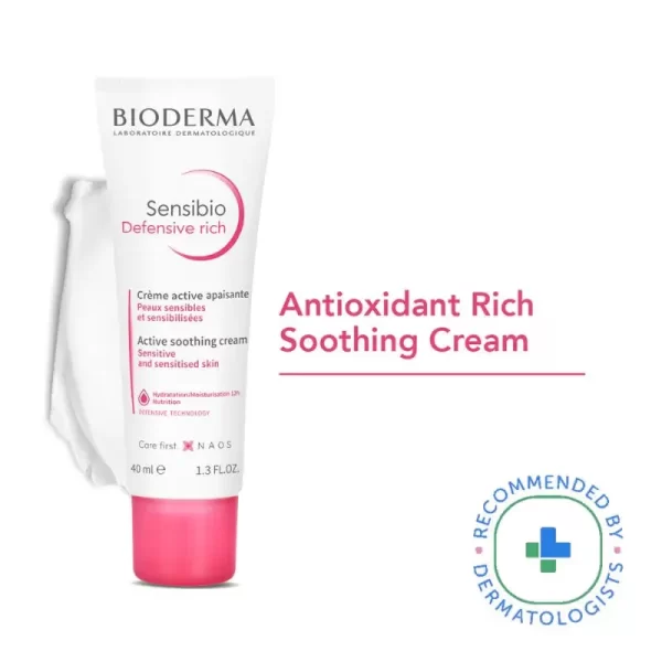 Bioderma Sensibio Defensive Rich Soothing 12hr Moisturizer With Vitamin E Sensitive Skin1