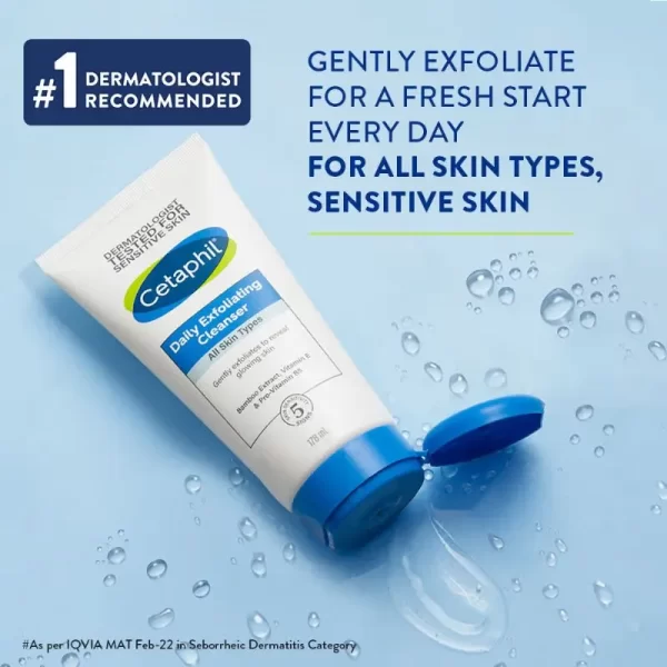 Cetaphil Daily Exfoliating Cleanser With Vit E And B5 All Skin Types Dermatologist Tested1