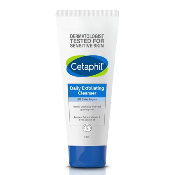 Cetaphil Daily Exfoliating Cleanser With Vit E And B5 All Skin Types Dermatologist Tested5