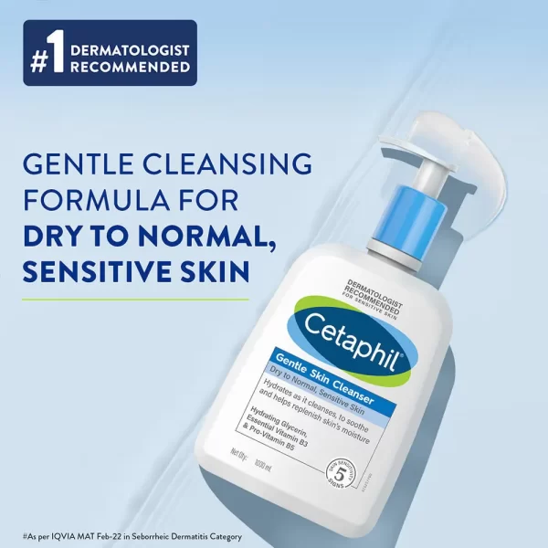 Cetaphil Gentle Skin Cleanser Dry To Normal Skin With Niacinamide Dermatologist Recommended 1