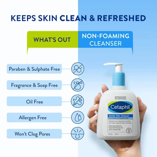 Cetaphil Gentle Skin Cleanser Dry To Normal Skin With Niacinamide Dermatologist Recommended3