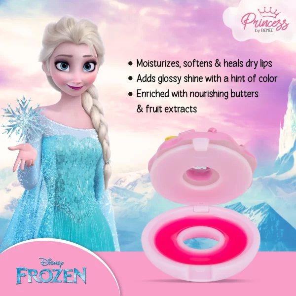 Disney Frozen Princess By Renee Donut Jelly Lip Balm Elsa 2.8 Gm B