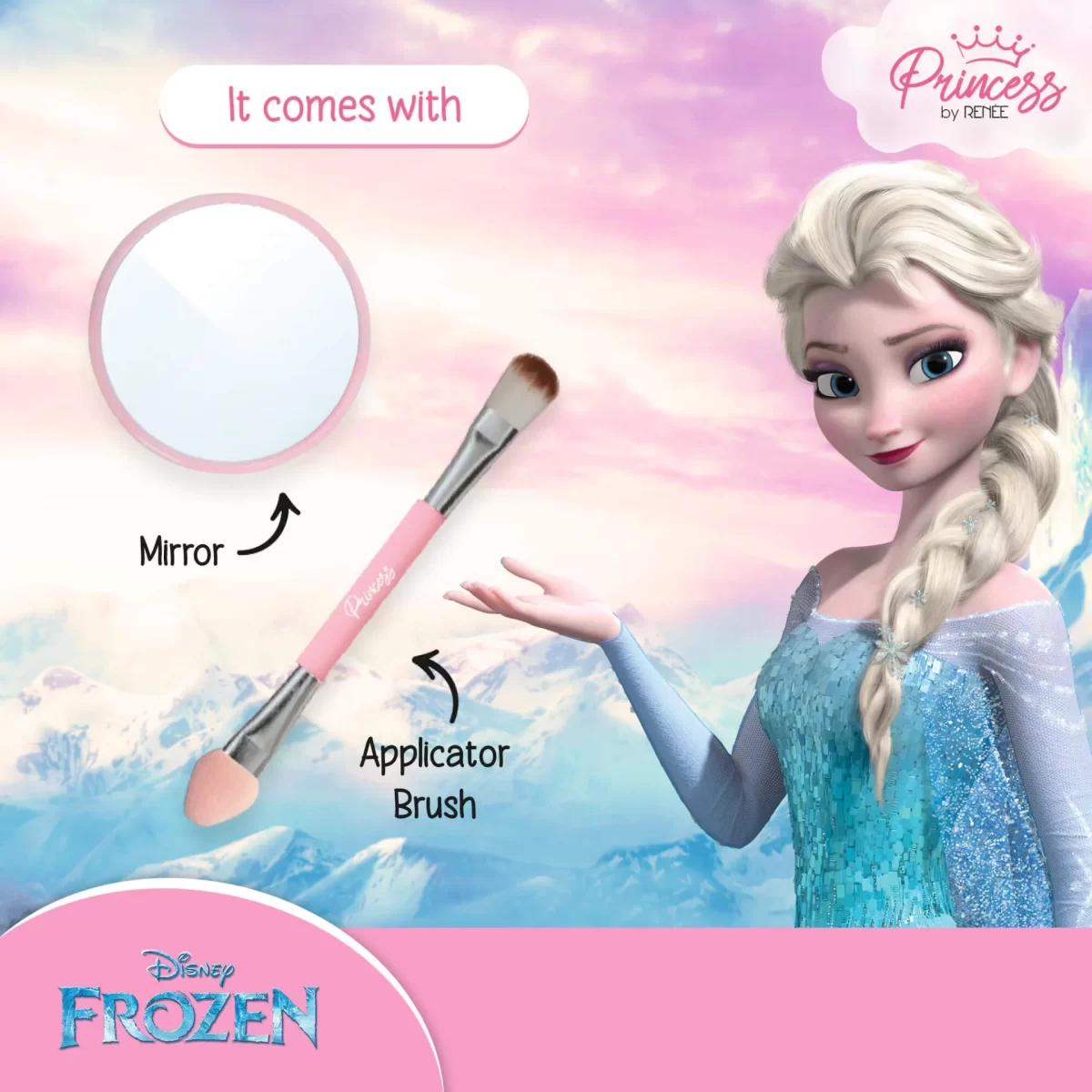 Disney Frozen Princess By Renee Unicorn Makeup Kit Elsa 7.4 Gm E