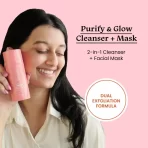 Foxtale Purify & Glow Cleanser + Mask With French Pink Clay & Sodium4