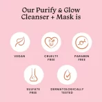 Foxtale Purify & Glow Cleanser + Mask With French Pink Clay & Sodium6