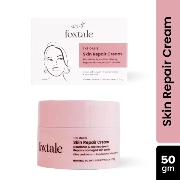 Foxtale Skin Repair Cream With Olive Leaf Extract, Provitamin B5 & Niacinamide 1