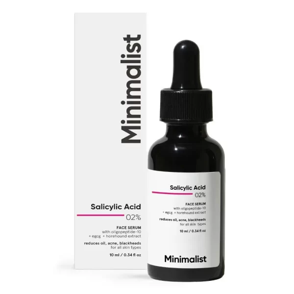 Minimalist 2% Salicylic Acid Face Serum For Blackheads & Whiteheads] 1