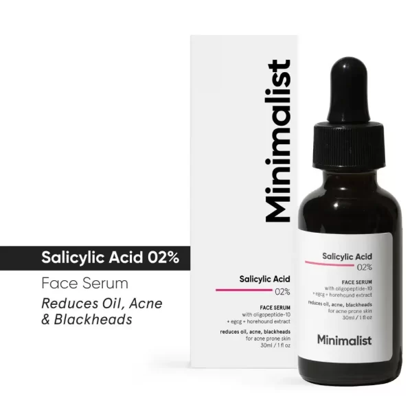 Minimalist 2% Salicylic Acid Face Serum For Blackheads & Whiteheads ] 2