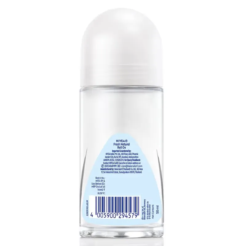 Nivea Fresh Natural Anti Perspirant Roll On Deodorant2