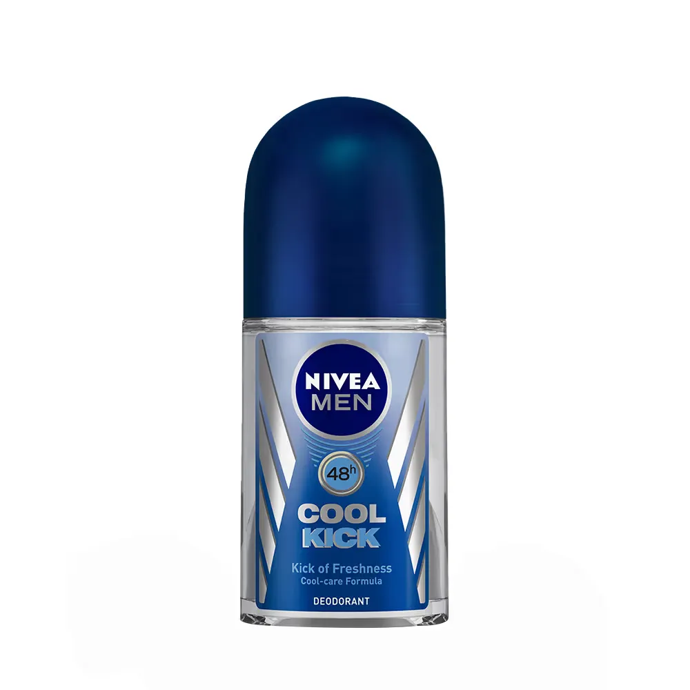 Nivea Men Deodorant Roll On, Cool Kick, 48h Long Lasting Freshness1