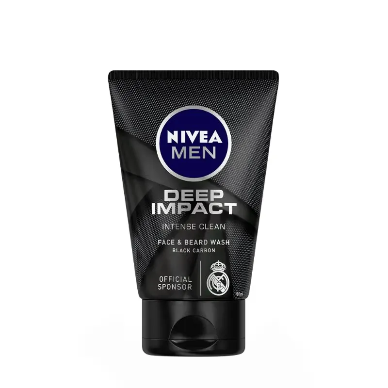 Nivea Men Face Wash, Deep Impact Intense Clean, For Beard & Face, With Black Carbon2