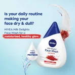 Nivea Milk & Saffron Face Wash, Ph Balanced For Gentle Cleansing & Brightening1