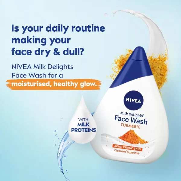 Nivea Milk & Turmeric, Ph Balanced For Gentle Cleansing & Purifying (acne Prone Skin)2