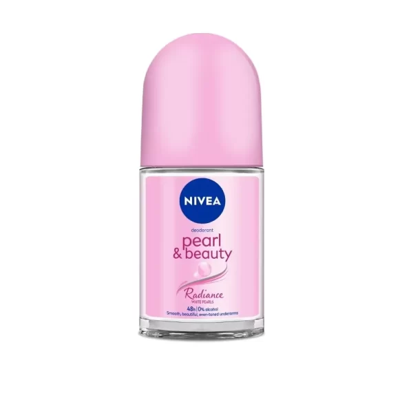 Nivea Pearl & Beauty Radiance Deo Roll On For Women, 48 Hr Odor Protection, 0% Alcohol1