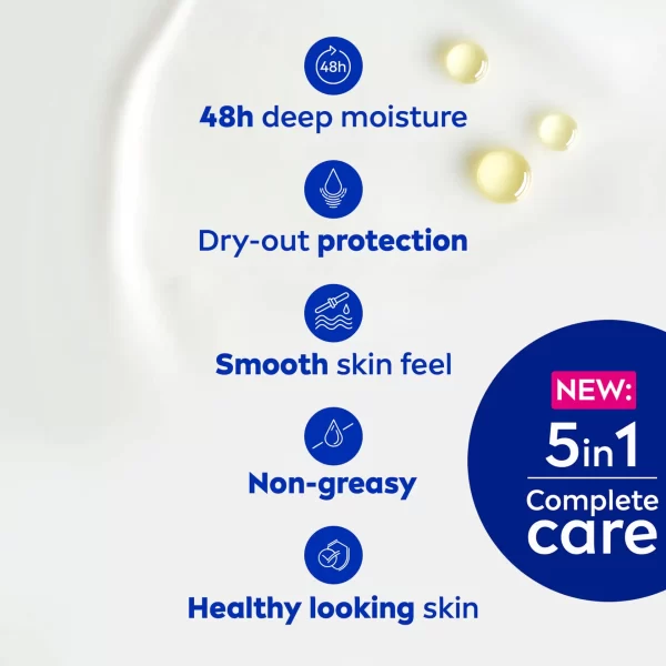 Nivea Shea Butter Body Lotion 5 In 1 Complete Care For 48h Moisturised Skin (dry Skin)2