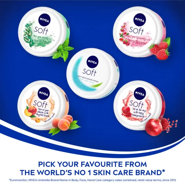 Nivea Soft Light Moisturizer Cream Playful Peach For Hands And Body2