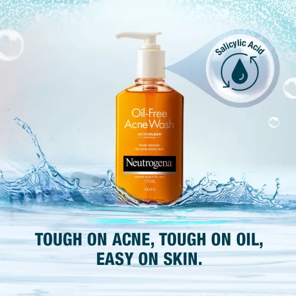 Neutrogena Oil Free Acne Face Wash With 2.0% Salicylic Acid For Effective Yet Gentle Cleansing2