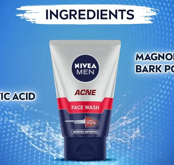 Nivea Men Acne Face Wash 50 Gm 2