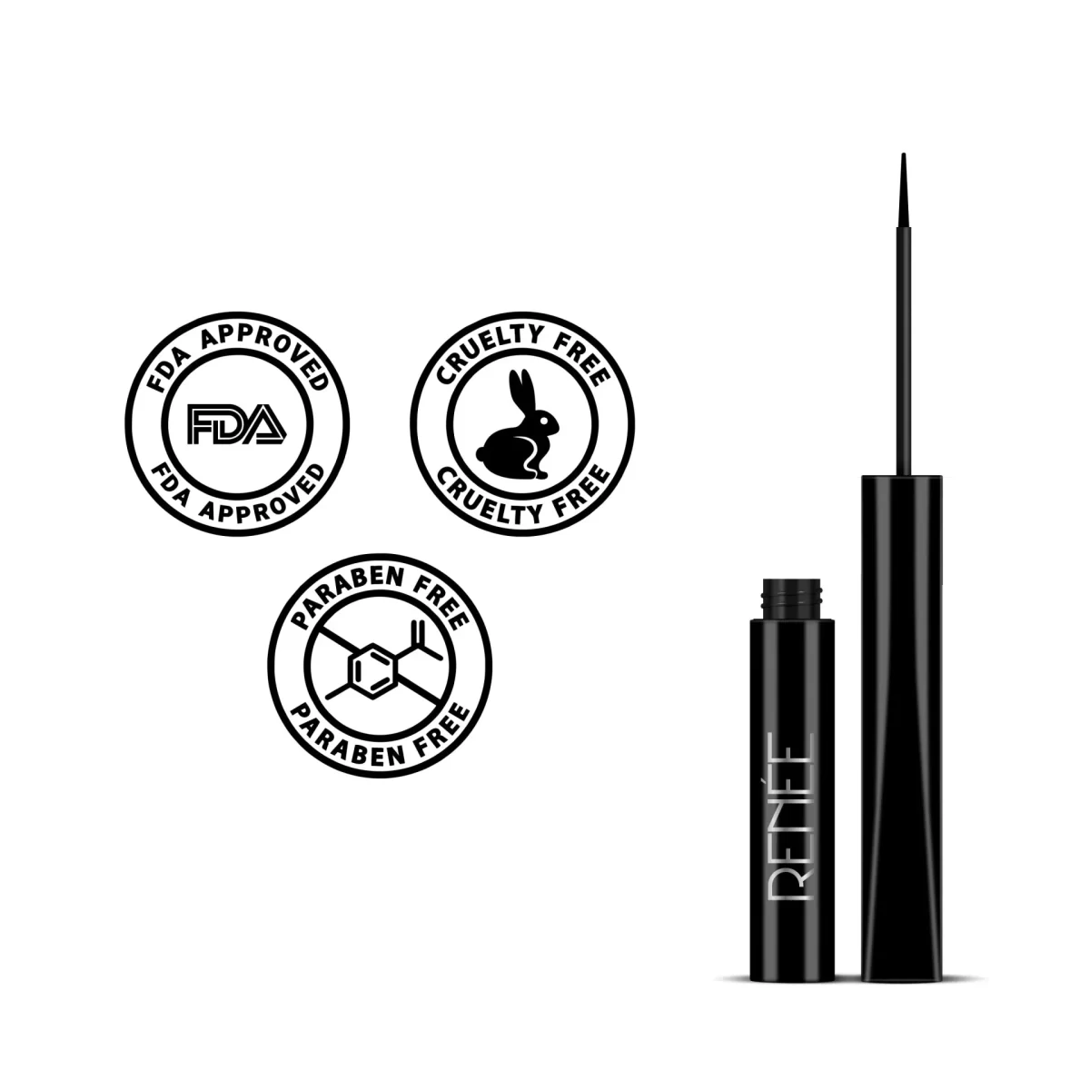 Renee Extreme Stay Liquid Eyeliner 4.5ml 3x Black C