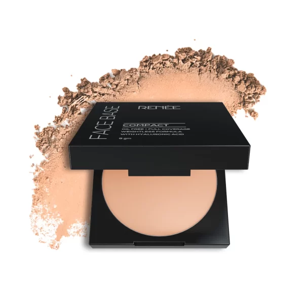 Renee Face Base Compact 9gm Cashew Beige A