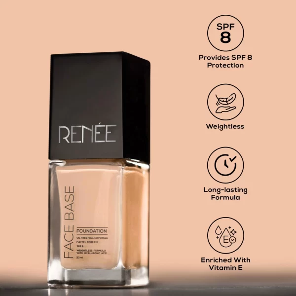 Renee Face Base Liquid Foundation, 23ml Cappuccino B