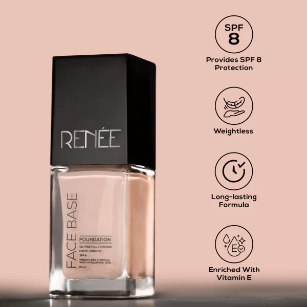 Renee Face Base Liquid Foundation, 23ml Chai Tea B