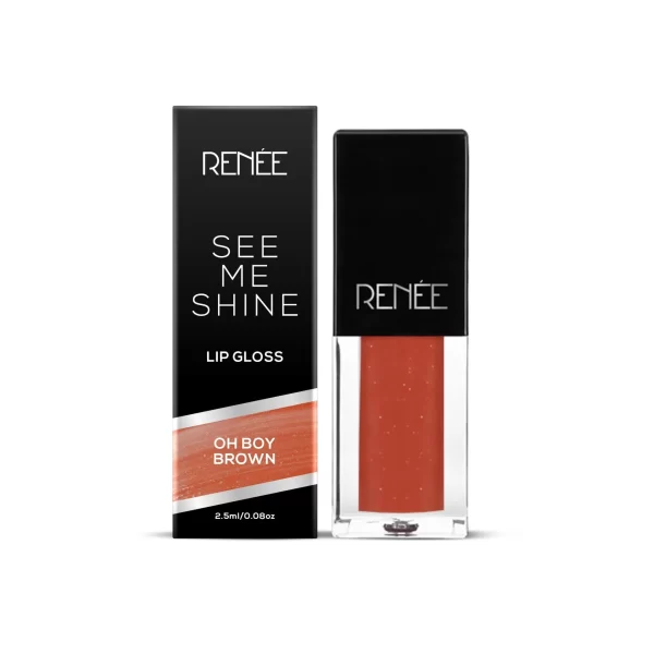 Renee See Me Shine Lip Gloss 2.5ml Oh Boy Brown A