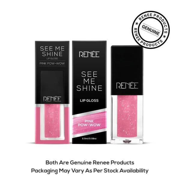 Renee See Me Shine Lip Gloss 2.5ml Pink Pow Wow F