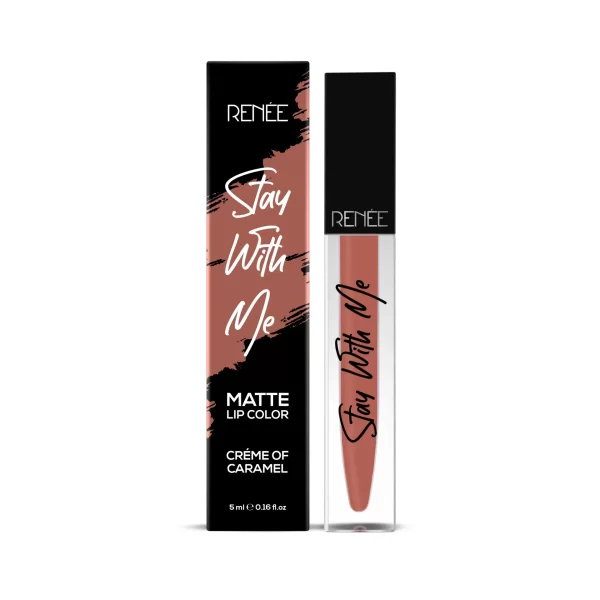 Renee Stay With Me Non Transfer Matte Liquid Lip Color 5ml Creme Of Caramel D