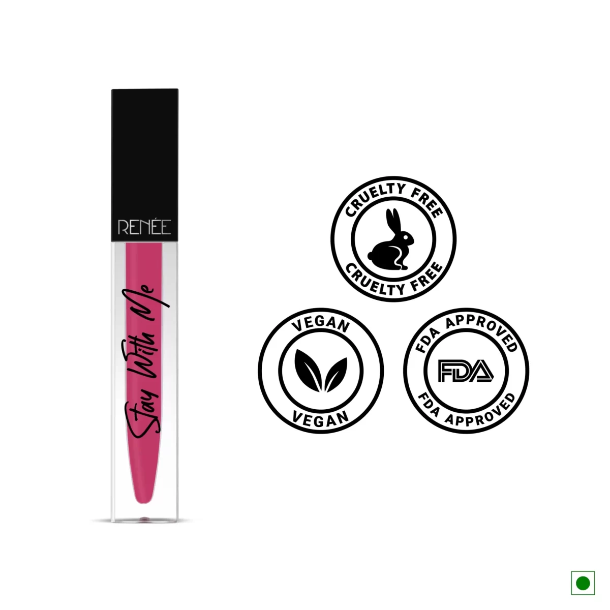 Renee Stay With Me Non Transfer Matte Liquid Lip Color 5ml Rule Of Raspberry C