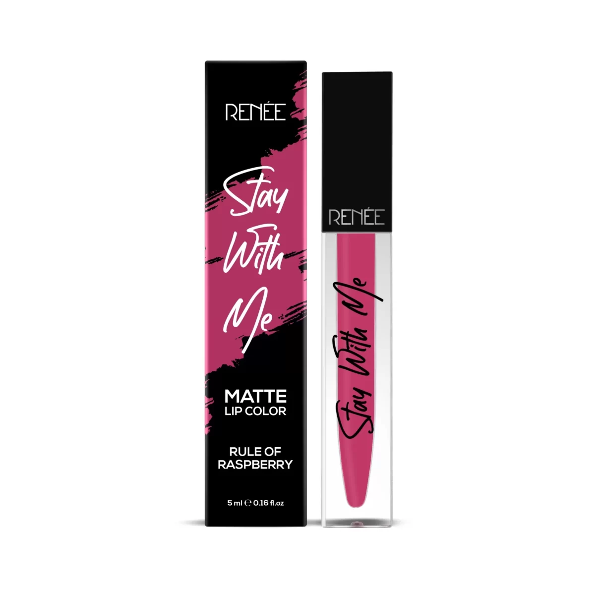 Renee Stay With Me Non Transfer Matte Liquid Lip Color 5ml Rule Of Raspberry D