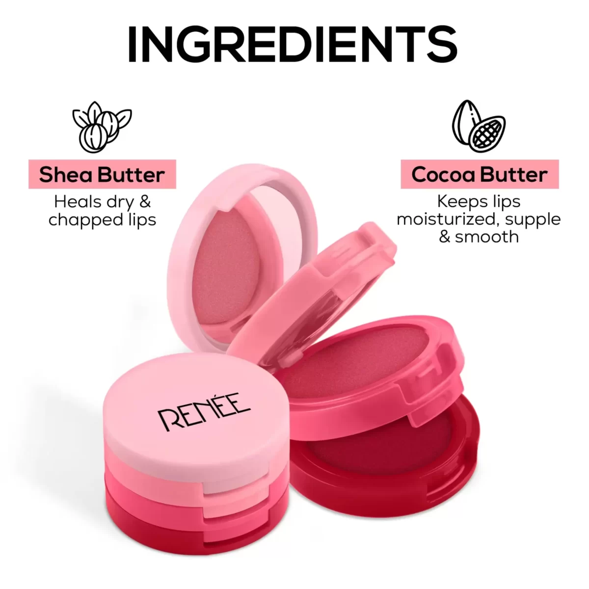 Renee Cosmetics Glam Stack 3 In 1 Lip & Cheek Tint Pink4