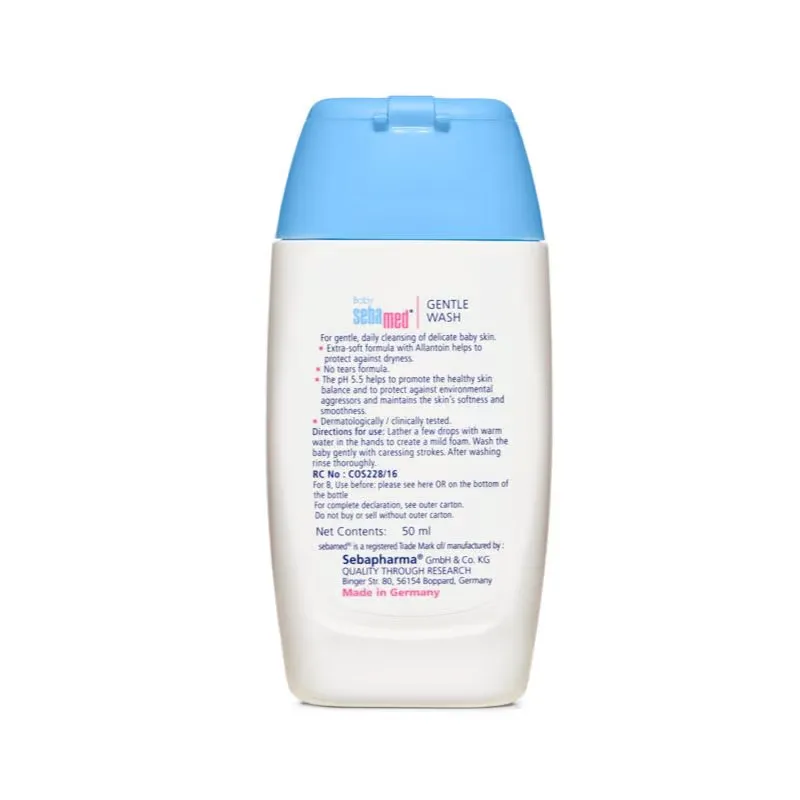 Sebamed Baby Gentle Wash, Ph 5.5, With Allantoin, No Tears Formula, Clinically Tested4